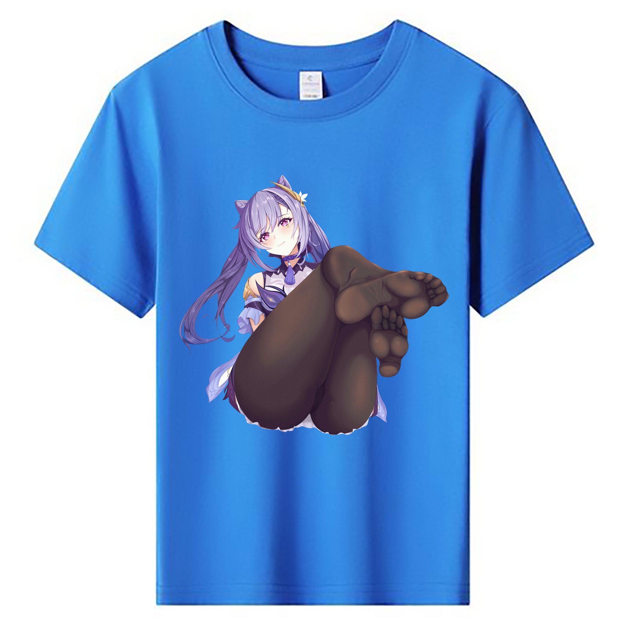 げんし神 刻晴 こくせい genshin Kokusei 綿100％キッズTシャツ（フロントプリント）